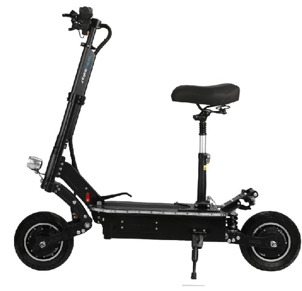 Patinete eléctrico - Skateflash SK Urban Diablo Dual Motor, 2000W, Ruedas 10", 30 km/h, De aluminio, Negro