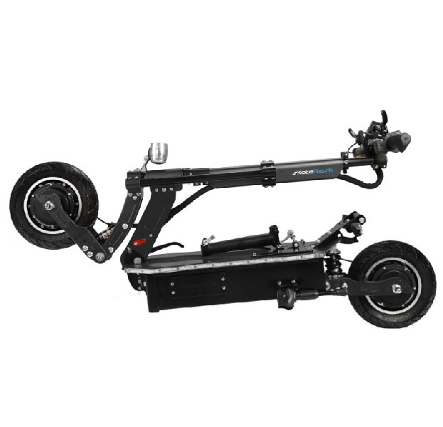 Patinete eléctrico - Skateflash SK Urban Diablo Dual Motor, 2000W, Ruedas 10", 30 km/h, De aluminio, Negro