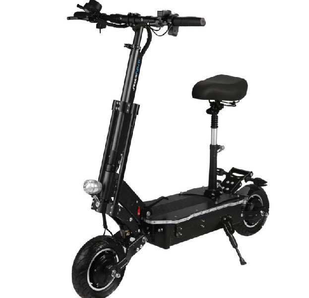 Patinete eléctrico - Skateflash SK Urban Diablo Dual Motor, 2000W, Ruedas 10", 30 km/h, De aluminio, Negro