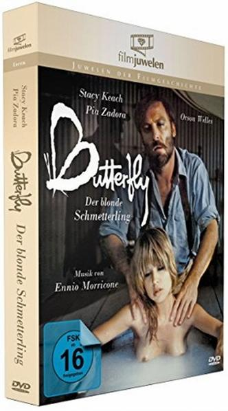 DVD-Cover. Ein Mann und eine Frau in einer Badewanne. Filmtitel: Butterfly.