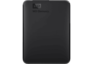 WESTERN DIGITAL Elements Portable - Disco rigido (HDD, 5 TB, Nero)