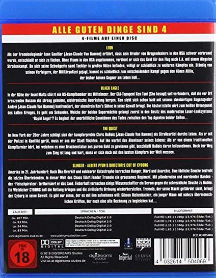Van Damme - 4 Filme Blu-ray
