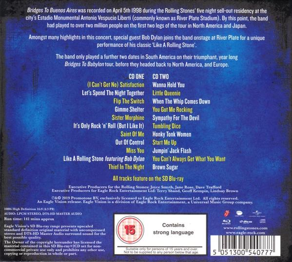 (CD - To Blu-ray Aires + Buenos Rolling Disc) Stones - Bridges The