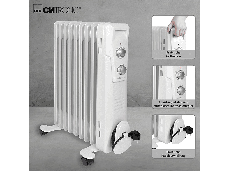 Thumbnail - CLATRONIC RA 3736 Radiator (2000 Watt, Raumgröße: 40 m³)