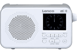LENCO Radio DAB+ Bluetooth Blanc (PDR-035WH)