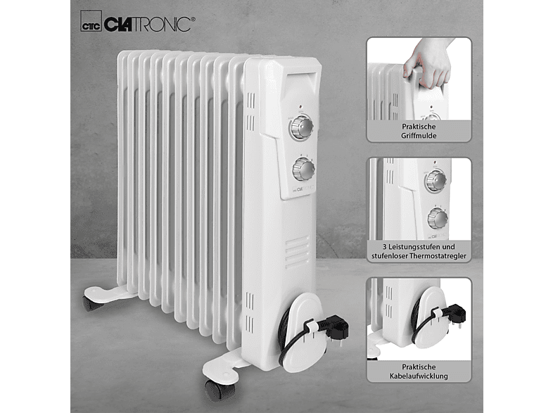 CLATRONIC RA 3737 Radiator (2300 Watt, Raumgröße: 50 m³)