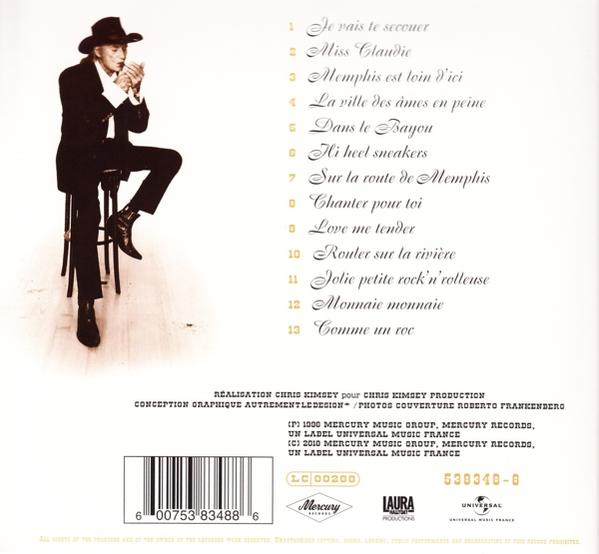 Dos de l'album. Homme avec cigarette. Liste des titres en français.