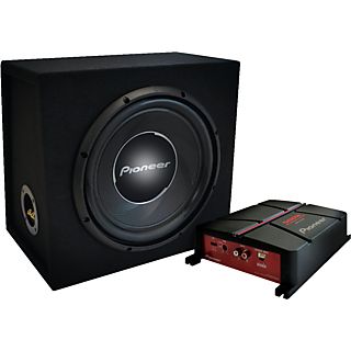 PIONEER GXT-3730B-SET - Caisson de basse voiture + amplificateur (Noir)