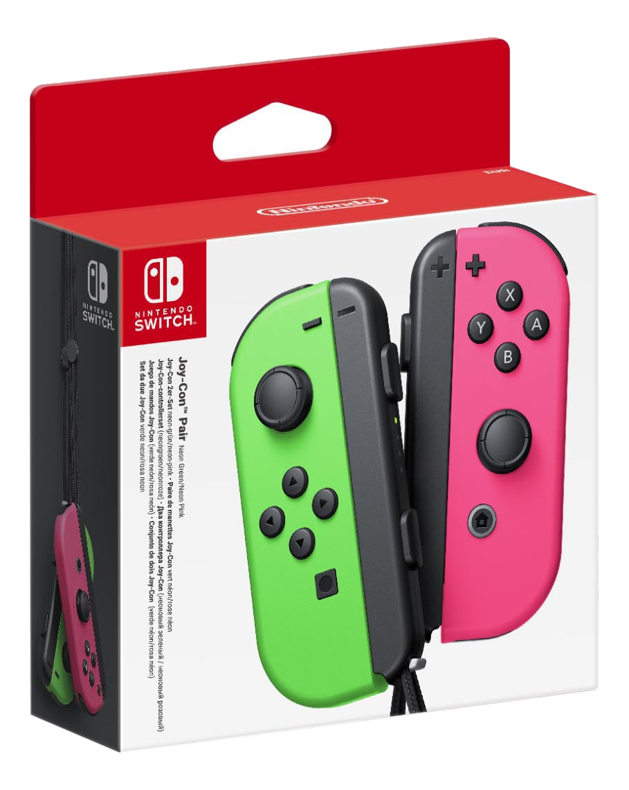 NINTENDO Switch Joy-Con - Contrôle de mouvement Joy-Con (Vert neon/pink neon)