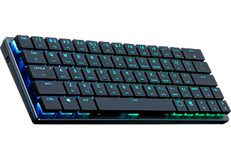 COOLER MASTER SK621 - Tastatur, Kabelgebunden und kabellos, QWERTY, Mechanisch, Cherry MX Low Profile, Schwarz