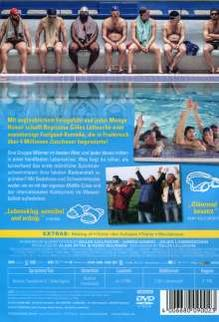 DVD-Rückseite mit Männern in einem Pool und verschiedenen Filmstills.