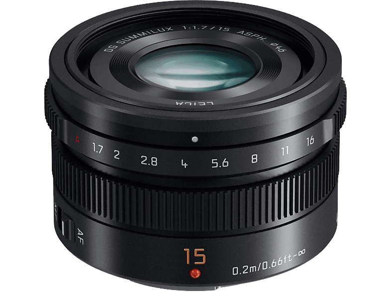 PANASONIC Standaardlens Leica DC Summilux 15mm F1.7 ASPH. (H-X015E-K)