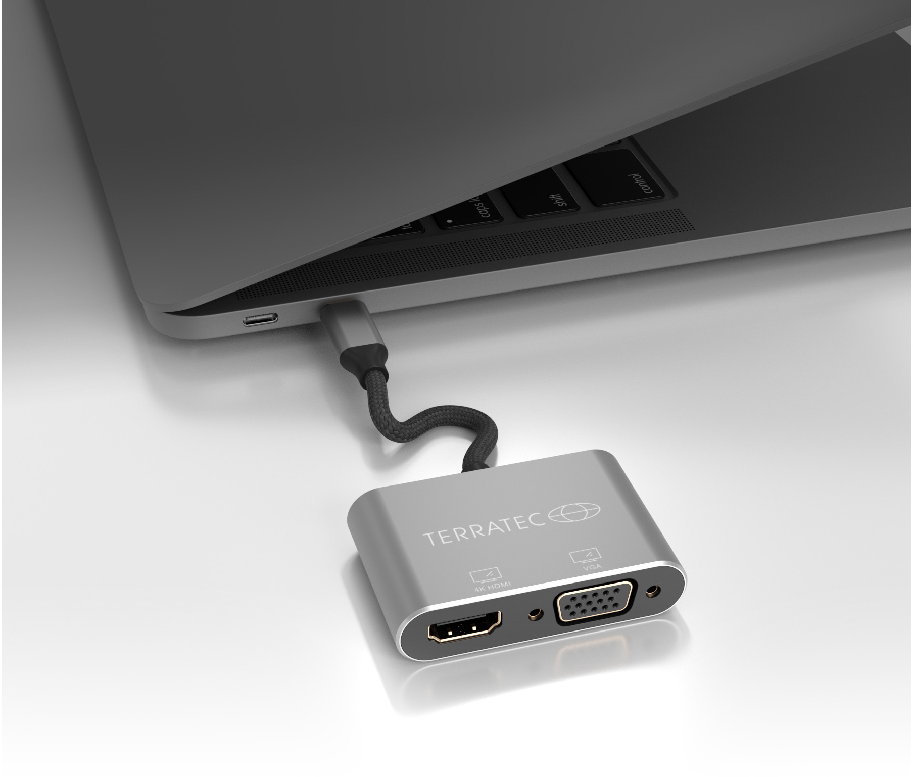 Grau/Schwarz USB Type-C C9 CONNECT TERRATEC Adapter, TERRATEC