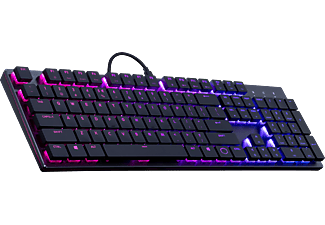 COOLER MASTER SK650 - Tastiera di gioco, Connessione con cavo, QWERTZ, Mechanical, Cherry MX Low Profile, Nero