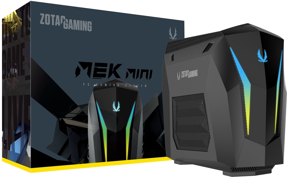 ZOTAC MEK Mini Gaming PC schwarz (GM207SC7R1B-BE-W3B) Gaming PC, Intel Core i7-9700 (8-core 3.0 GHz, up to 4.7 GHz), 16 GB RAM SSD, Schwarz