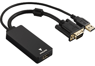 HAMA VGA/USB naar HDMI-adapter Zwart | MediaMarkt