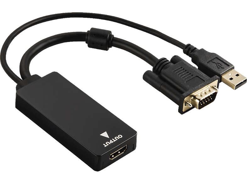 Min gebouw Met opzet HAMA VGA/USB naar HDMI-adapter Zwart kopen? | MediaMarkt