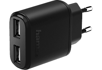 Elektricien Premisse dichtheid HAMA Reisllader 2x USB, 2.4 A Zwart kopen? | MediaMarkt