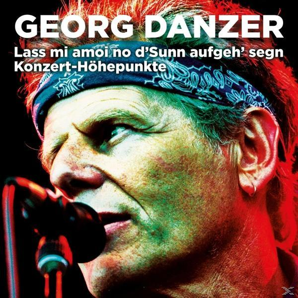 Porträt eines Mannes mit Bandana und Mikrofon, der Text "GEORG DANZER" steht oben.