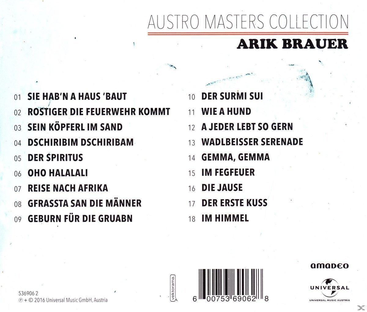 CD-Cover mit deutschem Text. Das Cover ist blau und weiß. Der Titel lautet 'Arik Brauer'.