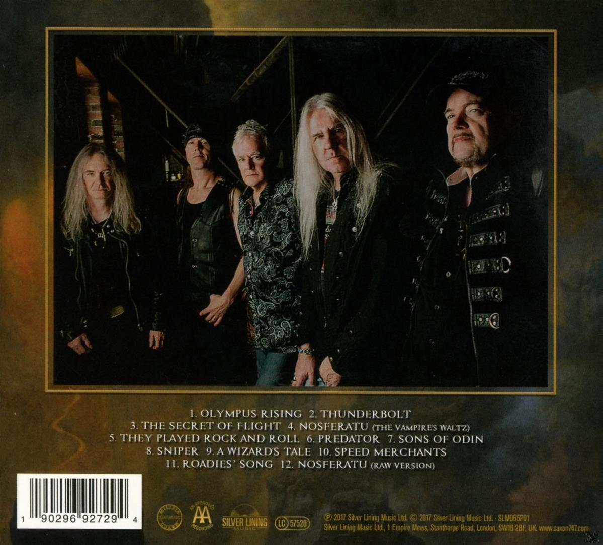 Rückseite einer CD mit Bandfoto und Titelliste.