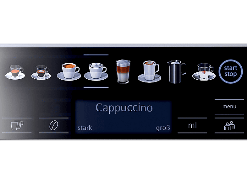 Siemens TE 657M03DE EQ.6 Plus S700 Kaffeevollautomat (Edelstahl, aus Keramik, mehrstufig einstellbar, 19 bar, Milchschlauch) — Foto 2 von 5