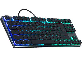 COOLER MASTER SK630 - Gaming Tastatur, Kabelgebunden, QWERTZ, Mechanisch, Cherry MX Low Profile, Schwarz