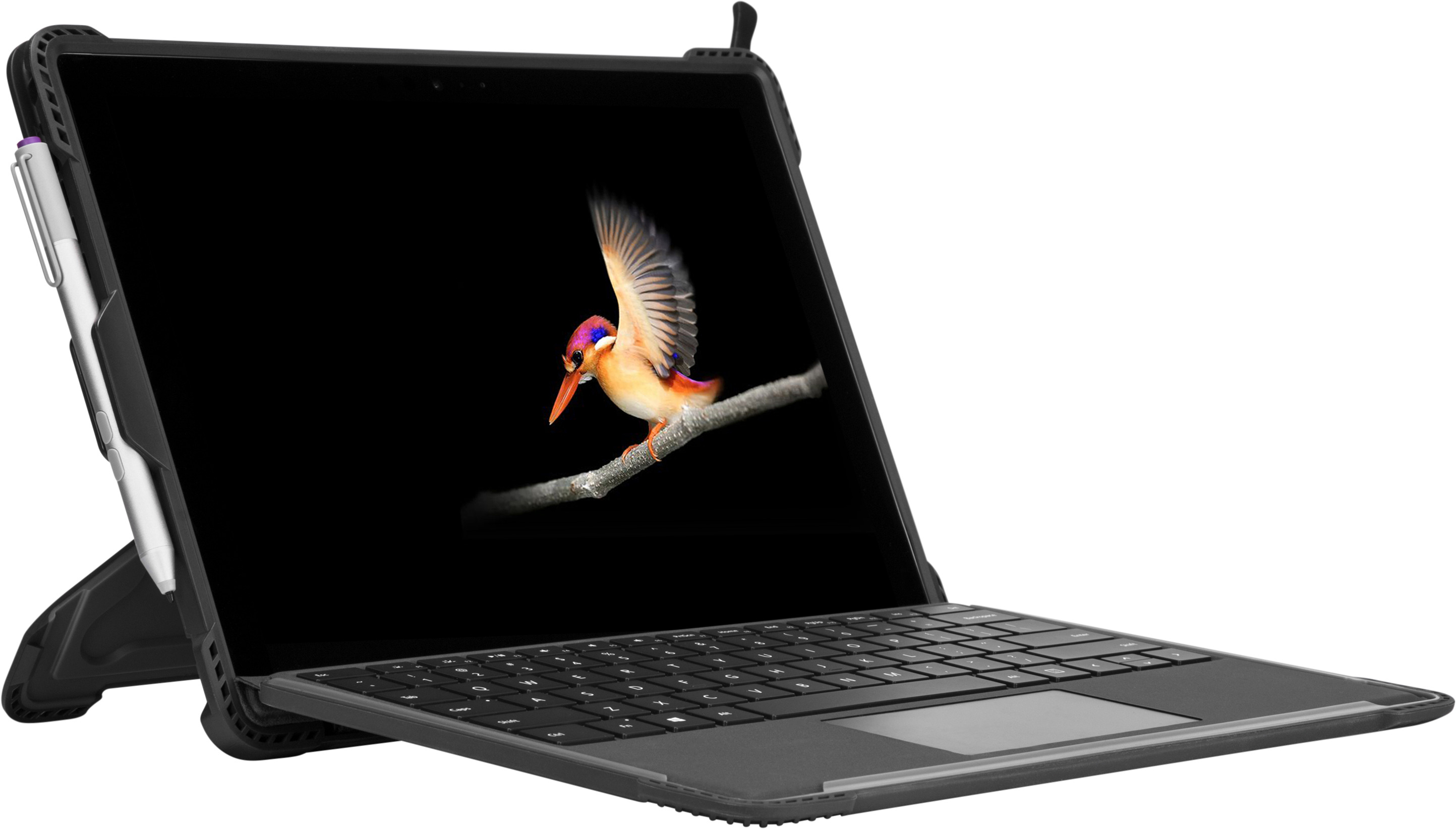 TARGUS THD495GL Safeport Tablethülle Full Cover für Microsoft Surface™ Polycarbonat, Thermoplastisches Polyurethan, Schwarz