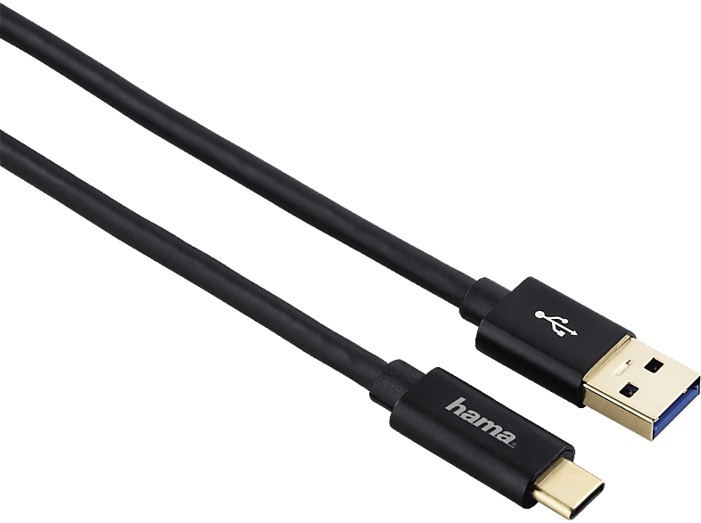 tint dump String string HAMA USB-C naar USB 3.1-kabel Zwart kopen? | MediaMarkt