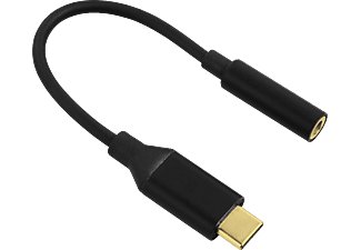 HAMA USB-C naar 3.5mm-adapter Zwart