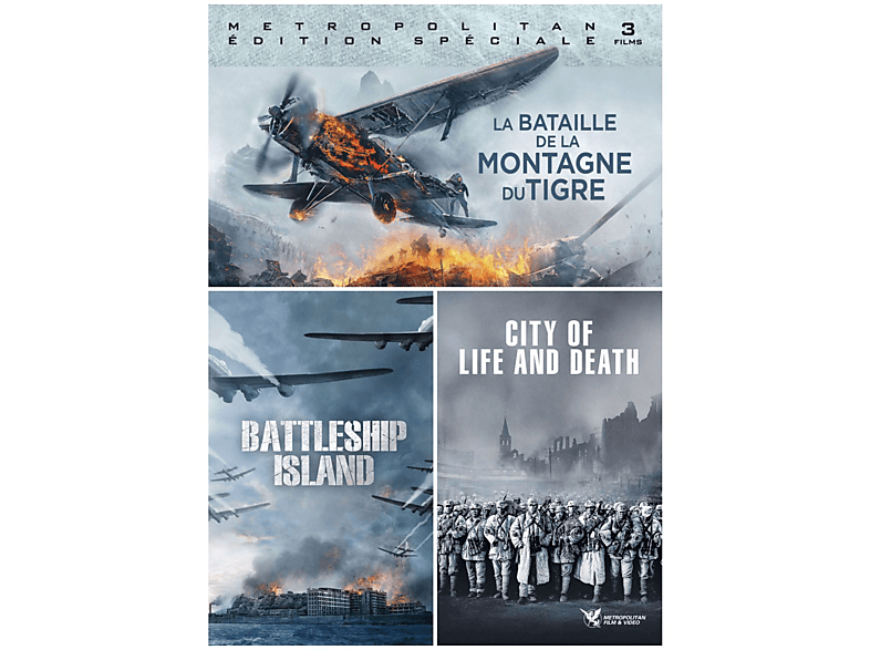 Guerre Du Pacifique: Battleship Island + La Bataille De La Montagne Du Tigre + City Of Life And Death - DVD