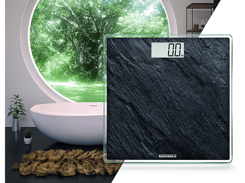 Soehnle Style Sense Compact Slate Personenwaage, Maximale Tragkraft: 180 kg — Foto 5 von 5