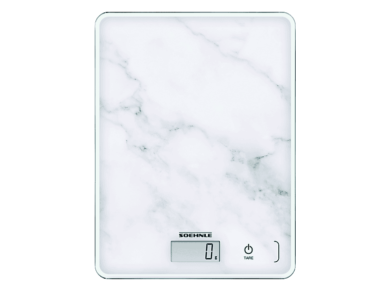 Soehnle 61516 Compact 300 Marble Page Küchenwaage (Max. Tragkraft: 5 kg)