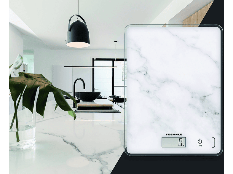Soehnle 61516 Compact 300 Marble Page Küchenwaage (Max. Tragkraft: 5 kg) — Foto 4 von 4