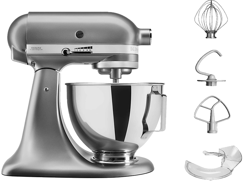 KITCHENAID 5KSM95PSECU Konyhai robotgép, 4,3 liter, ezüst