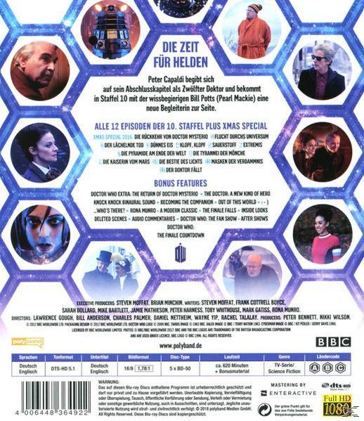 Ein DVD-Cover mit Text und Bildern von Leuten, mit lila Hintergrund.