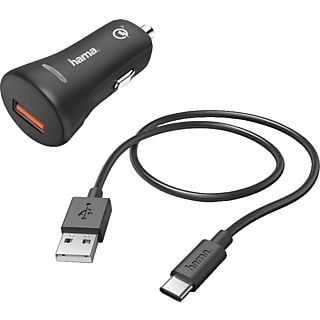 HAMA 183231 Autolader Set USB-C QC 3.0 3A