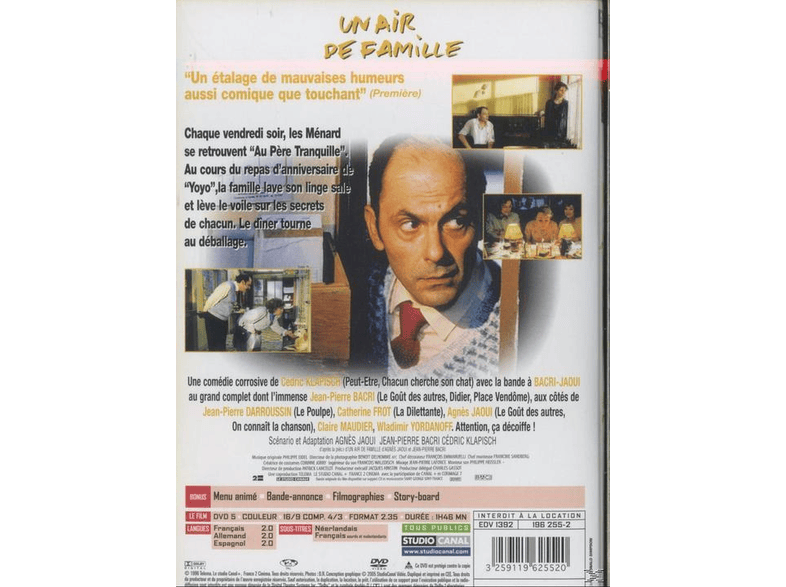 Un Air De Famille Dvd Films Dvd