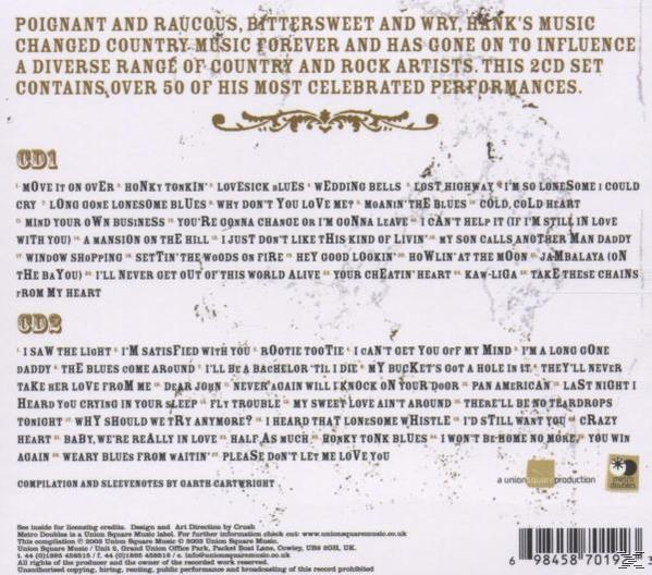 CD borító hátulja szöveggel és számlistákkal. A CD-k egy válogatásalbumhoz valók.