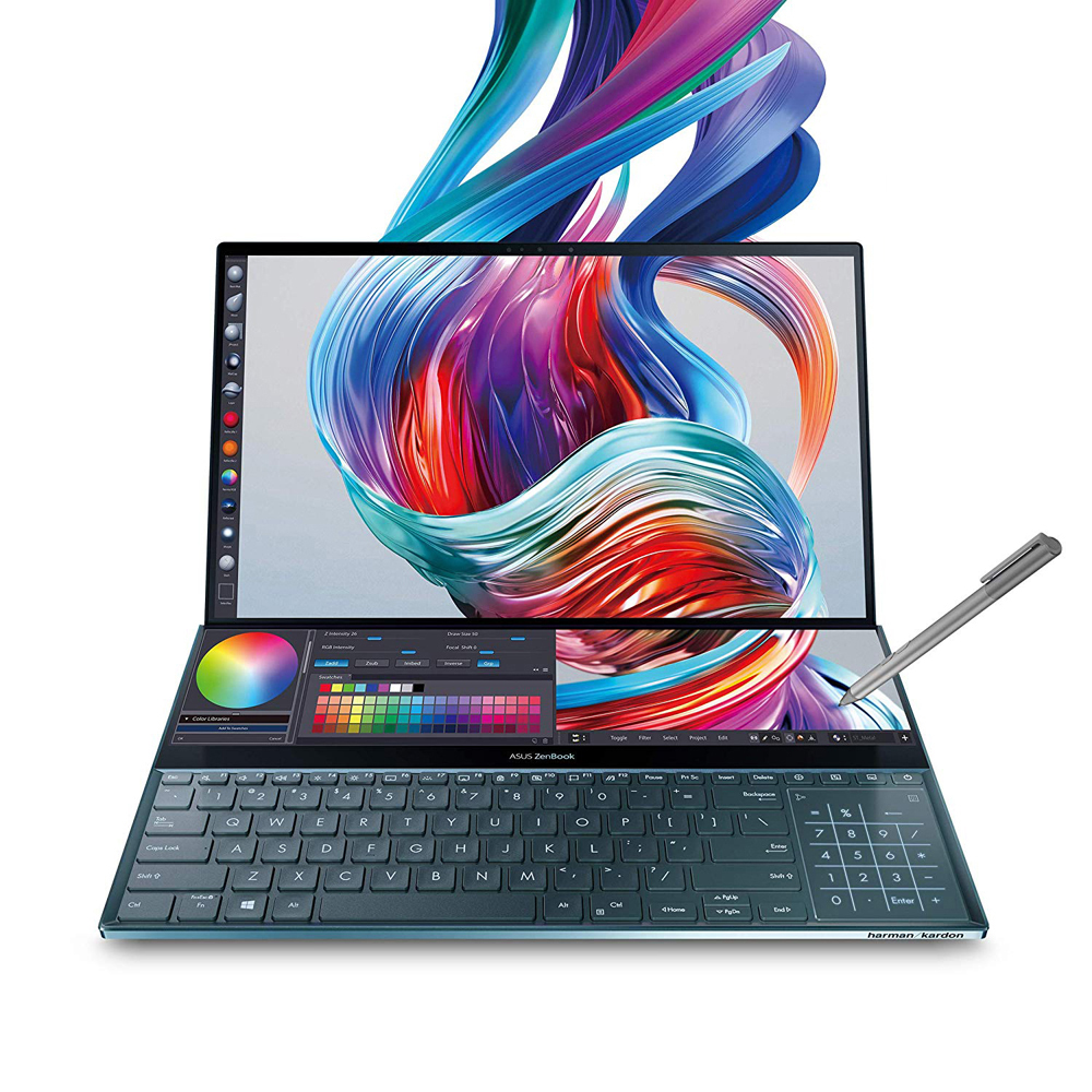 ASUS Zenbook Pro Duo (UX581GV-H2004) - 15,6 Zoll - Intel® Core™ i7 i7-9750H - 16 GB - 512 GB - NVIDIA GeForce RTX™ 2060 - Windows 10 Home (64 Bit)