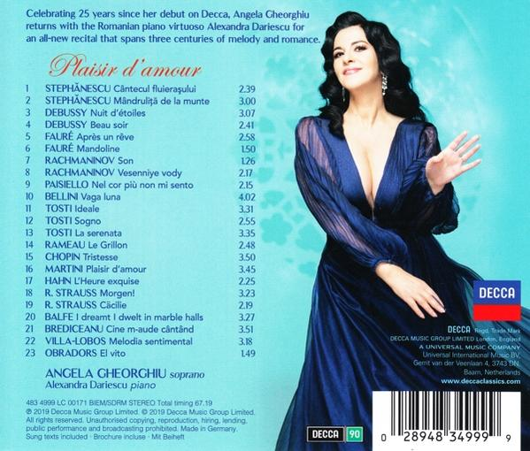 Alexandra Dariescu, Angela Gheorghiu - PLAISIR D'AMOUR  - (CD)