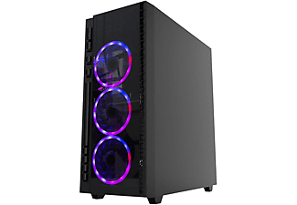 RAMPAGE X-TITAN RC99 600W 80 Plus Bronze Temper Camlı 4 Adet RGB Fanlı USB 3.0 Gaming Oyuncu Kasası