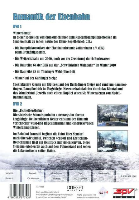 Dampfbetrieb im Winter DVD