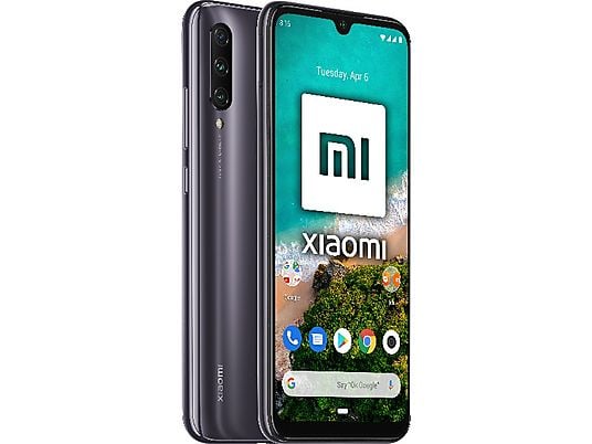 Móvil - Xiaomi Mi A3, Gris, 64 GB, 4 GB RAM, 6.7" HD+, Snapdragon TM665, 4030 mAh, Android