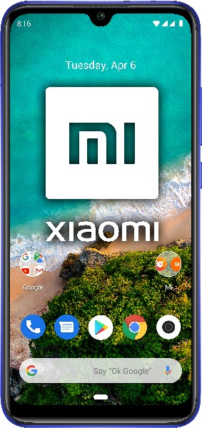 Móvil - Xiaomi Mi A3, Azul, 64 GB, 4 GB RAM, 6.08", Snapdragon TM665, 4030 mAh, Android