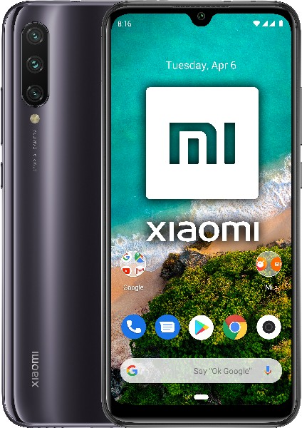 Móvil - Xiaomi Mi A3, Gris, 64 GB, 4 GB RAM, 6.7" HD+, Snapdragon TM665, 4030 mAh, Android