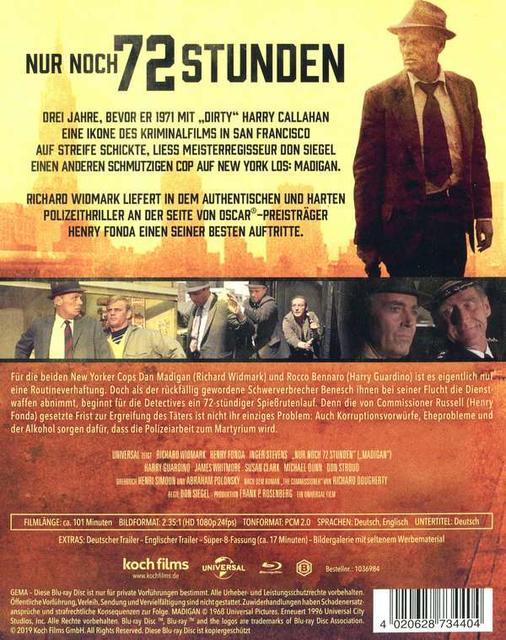 NUR NOCH 72 STUNDEN - MADIGAN Blu-ray