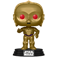 FUNKO UK Star Wars Episode 9 Pop! Vinyl Figur Red Eyes C-3PO Metallic Figur, Mehrfarbig