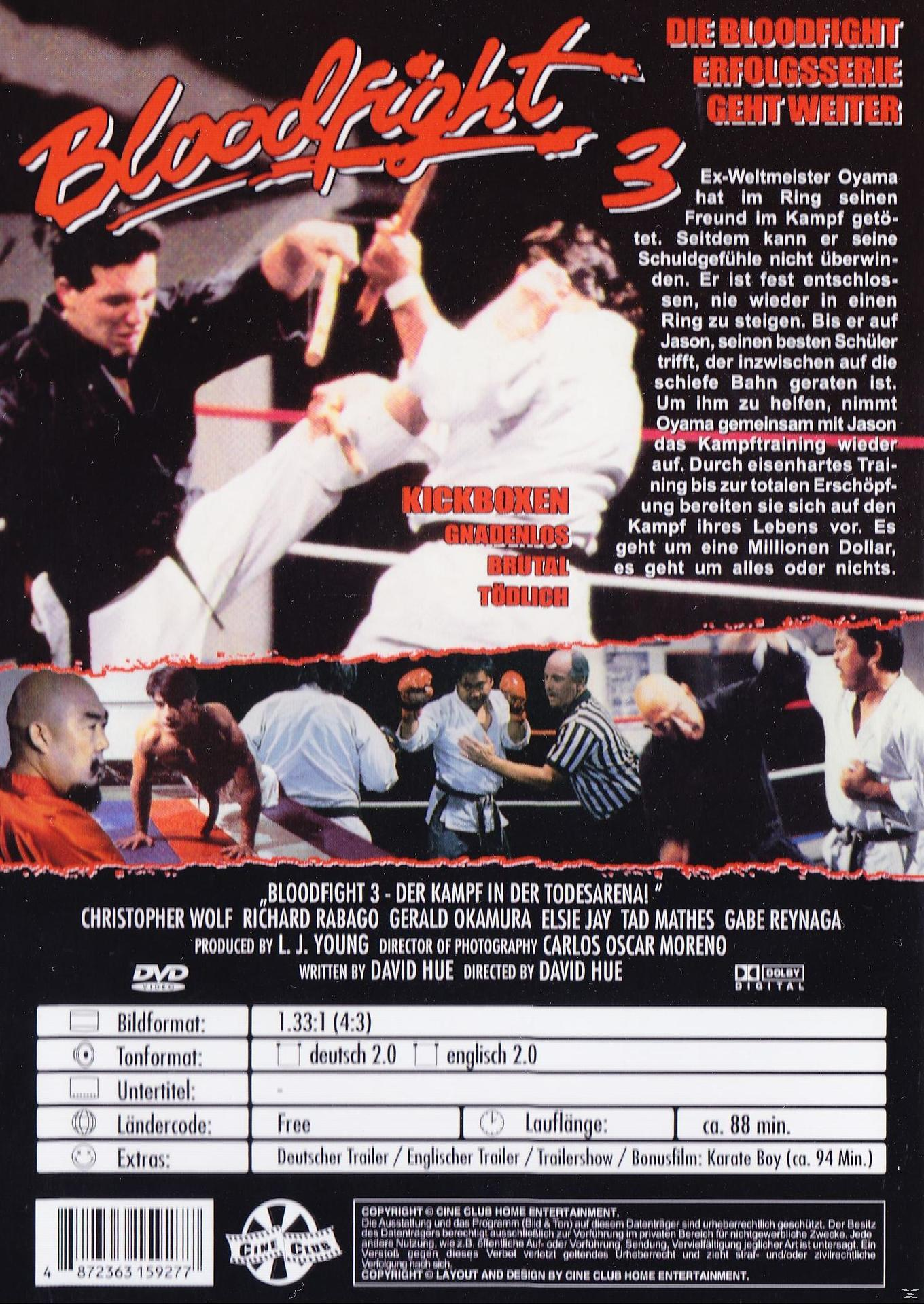 Filmplakat. Zwei Männer kämpfen in Kampfsportarten. Text in Rot und Weiß. DVD-Hülle.