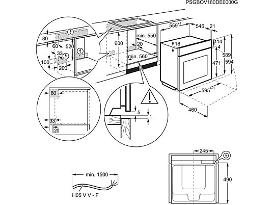 AEG Four multifonction SteamBake A (BES351110M)